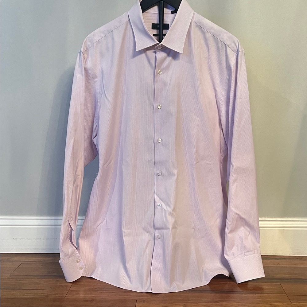 Boss Men's Lavender Dress Shirt